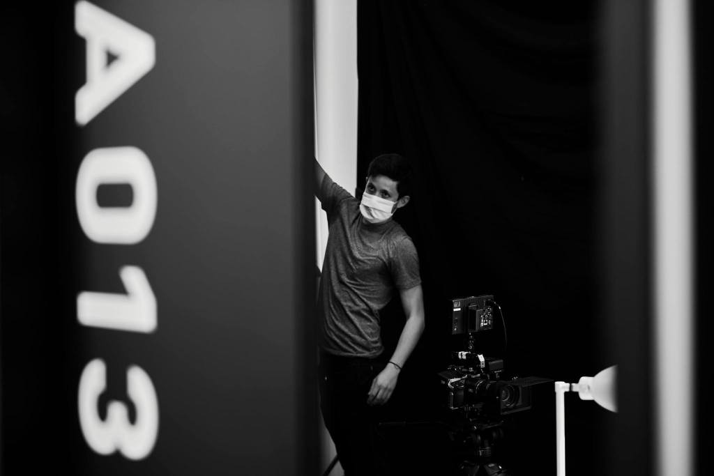 photo en noir et blanc réalisateur